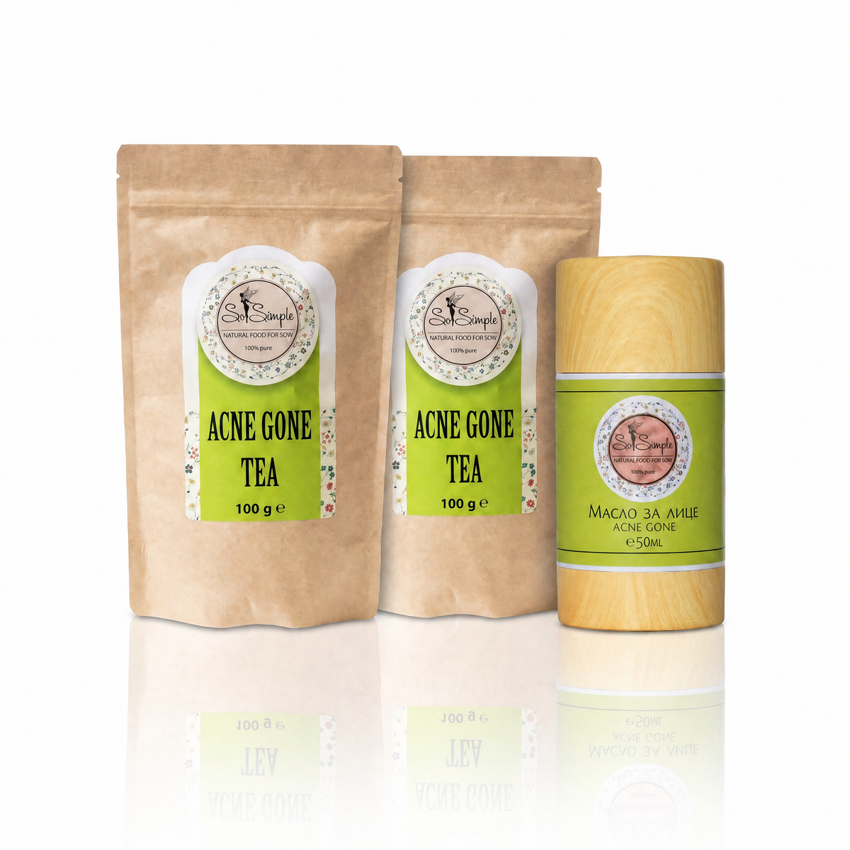 2 x чай Acne Gone + МЕХЛЕМ
