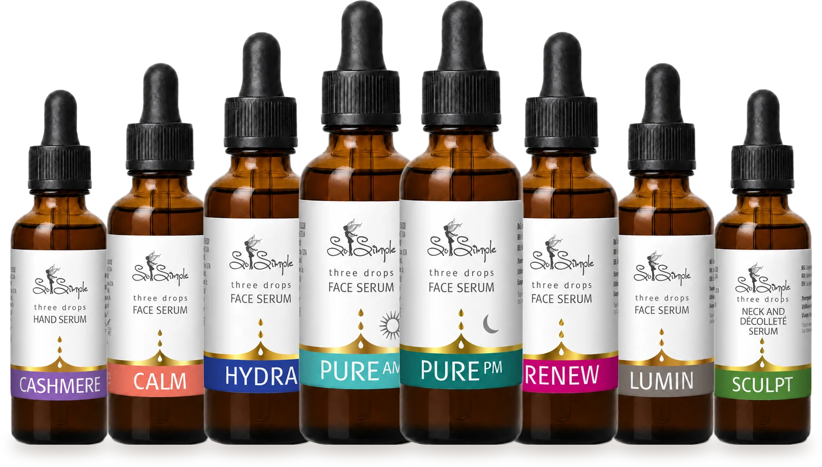 Серията серуми Three Drops